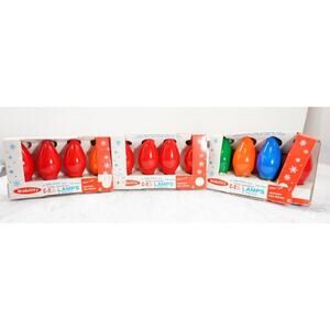 SET OF 12 C 9 1/4 Nobility VINTAGE Twinkle Christmas lamps lights bulbs